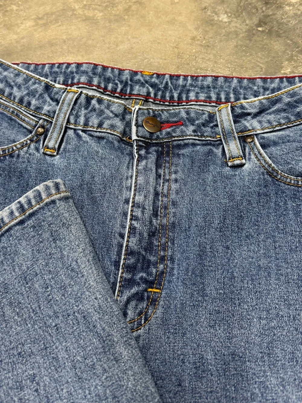 Y2K Wrangler Western High Rise Straight Leg Jeans 30x33